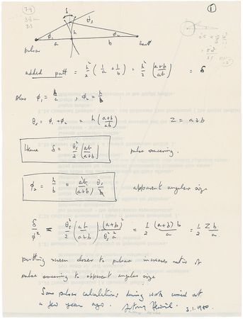Lot #280 Antony Hewish Scientific Calculations - Image 1
