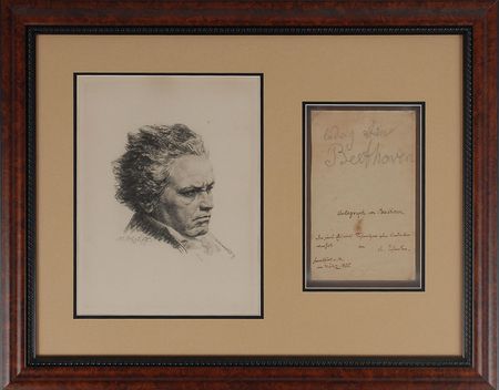 Lot #711 Ludwig van Beethoven: Extraordinary full “Ludwig van Beethoven” signature - Image 1