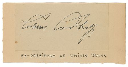 Lot #127 Calvin Coolidge and Herbert Hoover Signatures - Image 2