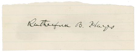 Lot #120 Rutherford B. Hayes Signature - Image 2