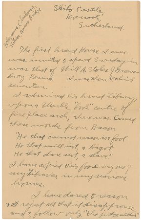Lot #177 Andrew Carnegie Handwritten Letter Signed - Image 1