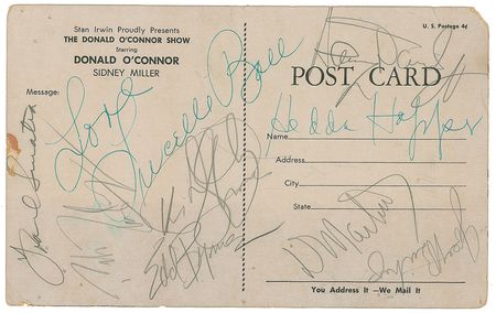 Lot #888 Rat Pack Signatures - Image 1