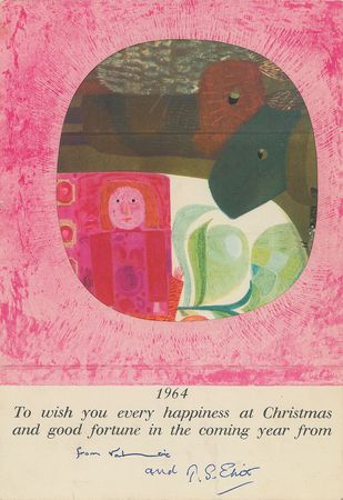 Lot #671 T. S. Eliot Christmas Card - Image 1