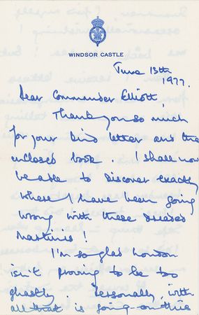 Lot #238 Prince Charles Handwritten Letter Signed - Image 1