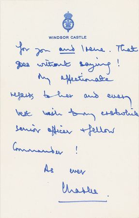 Lot #238 Prince Charles Handwritten Letter Signed - Image 3