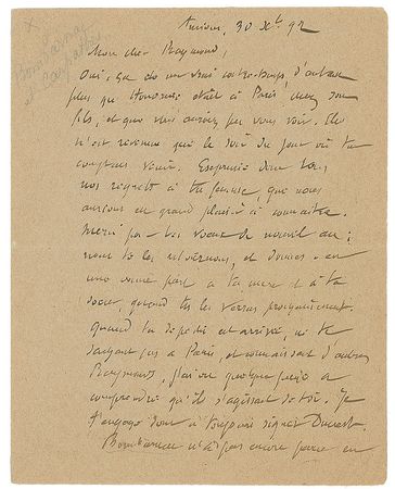 Lot #688 Jules Verne: Verne clarifies the publishing history of his Voyages Extraordinaires - Image 1