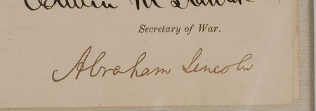 Lot #33 Abraham Lincoln: “On the recommendation of Major General McClellan,” Lincoln appoints an aide-de-camp in early 1862 - Image 2