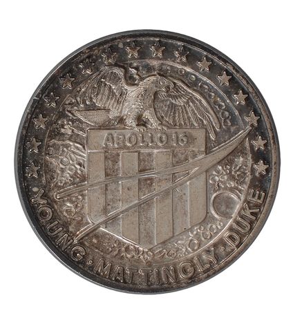 Lot #482 Apollo 16 Robbins Medal - Image 1