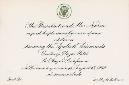 Lot #115 Richard and Pat Nixon Invitation - Image 1