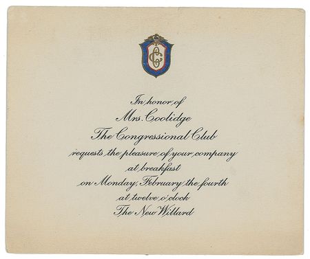 Lot #108 Calvin and Grace Coolidge - Image 1