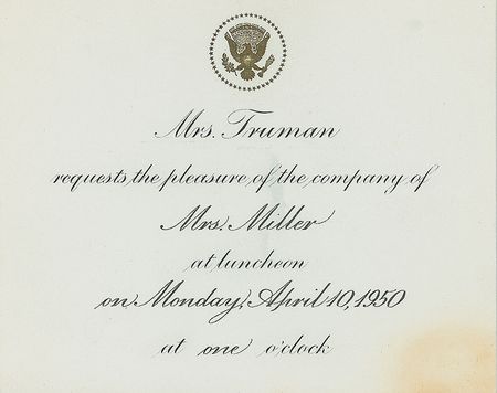 Lot #110 Bess Truman - Image 1