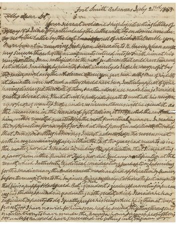 Lot #26 Zachary Taylor: “I have no wish for him,”