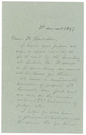 Lot #315 William Ramsay Handwritten Letter Signed - Image 1