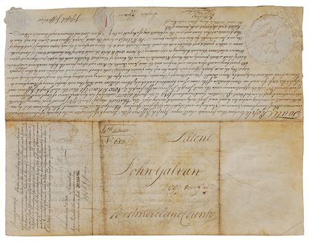 Lot #155 Benjamin Franklin: The Pennsylvanian president approves an early 1787 land grant - Image 3