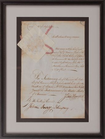 Lot #156 John Hancock: Boldly signed Hancock appointment for Paine’s brother-in-law - Image 1