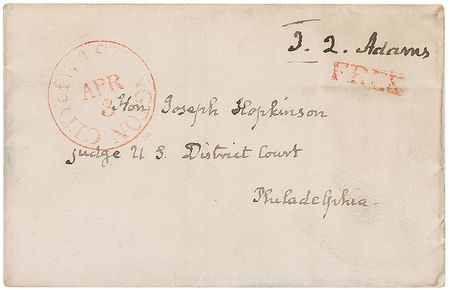 Lot #14 John Quincy Adams Free Frank