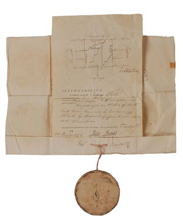 Lot #352 William Moultrie Signed Document - Image 1