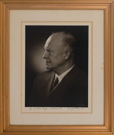 Lot #81 Dwight D. Eisenhower Signed Photograph - Image 1