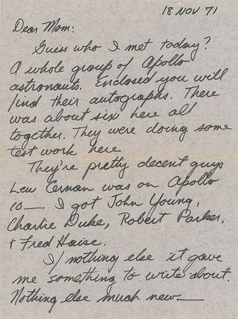 Lot #620 Apollo Astronauts Signatures - Image 3