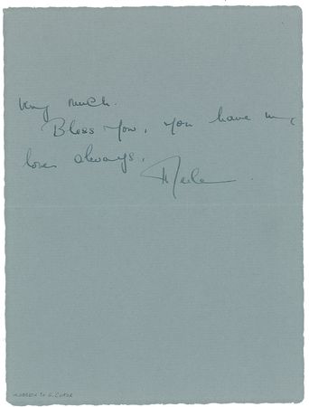 Lot #969 Merle Oberon Handwritten Letter Signed - Image 2