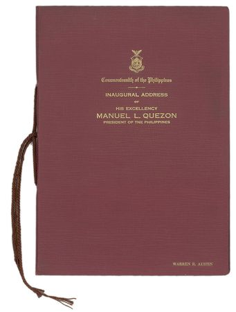 Lot #314 Manuel Quezon Booklet - Image 2