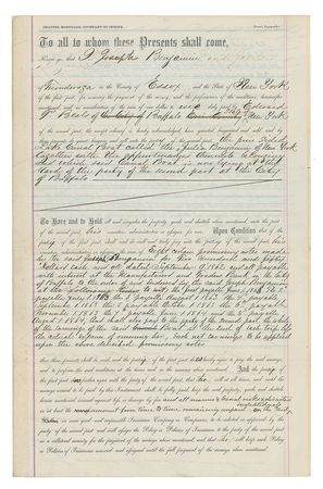 Lot #47 Grover Cleveland Signed Document - Image 1