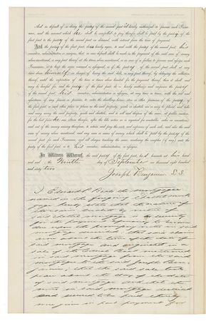 Lot #47 Grover Cleveland Signed Document - Image 2
