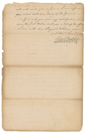 Lot #334 Daniel Brodhead: ?Genl. Washington having been wrote to by Genl. Lincoln,? the Continental Army hopes to address ?the scarcity of officers? - Image 2