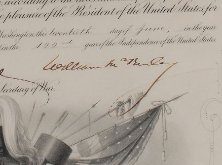 Lot #55 William McKinley Signed Document - Image 2