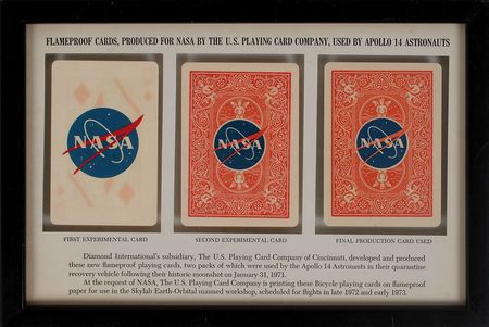 Lot #564 Apollo 14 Flame Proof Cards Presentation - Image 1