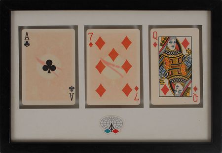 Lot #564 Apollo 14 Flame Proof Cards Presentation - Image 2