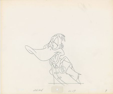 Lot #1207 Bugs Bunny and Daffy Duck production drawings from a TV Cartoon - Image 2
