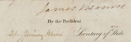 Lot #11 James Monroe and John Quincy Adams: Highly desirable scallop-top Mediterranean ship’s pass - Image 2
