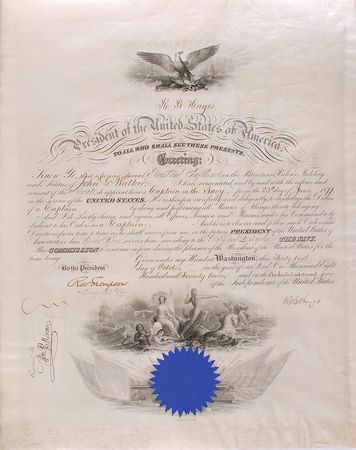 Lot #43 Rutherford B. Hayes Signed Document
