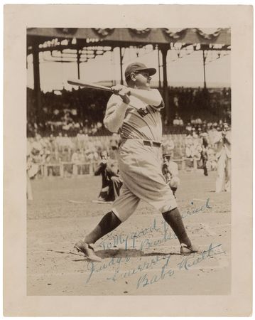 Lot #836 Babe Ruth: Iconic image of the Great Bambino - Image 1
