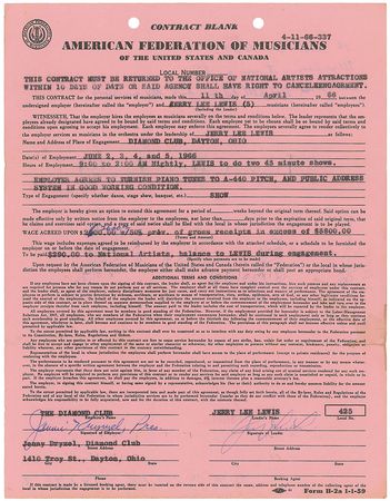 Lot #682 Jerry Lee Lewis Signed Documents - Image 2