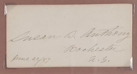 Lot #336 Susan B. Anthony and Lucy Stone Signatures - Image 2