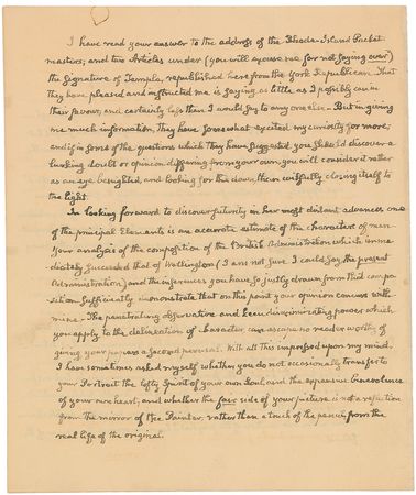 Lot #12 John Quincy Adams: “The characters of kings not only are History, but make the History of Nations and of the World” - Image 2
