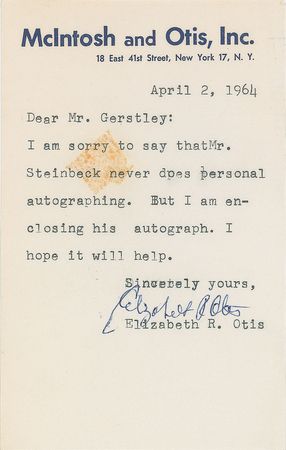 Lot #573 John Steinbeck - Image 2