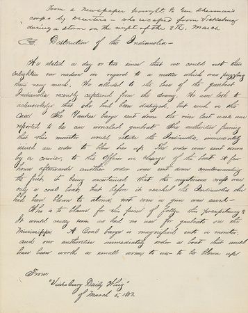 Lot #421 Civil War: ?The papers turn with accounts of the sharp tricks of the rebels? - Image 2