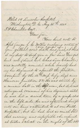 Lot #422 Civil War: “I can but admire your son, who gallantly lost life in what he believed the right cause” - Image 1