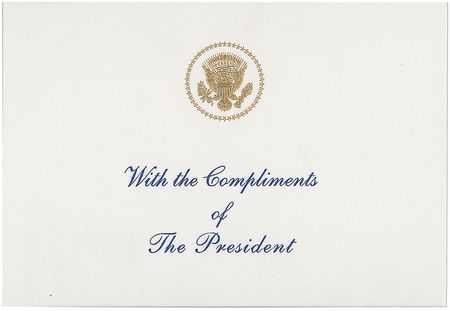 Lot #114 Four Presidents: Supremely rare Clinton Library dedication photo signed by the four living former presidents - Image 2