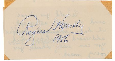 Lot #852 Rogers Hornsby Signatures - Image 2