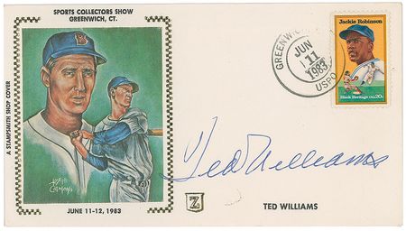 Lot #859 Mantle, DiMaggio, and Williams First Day Covers - Image 1