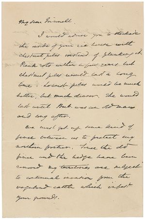 Lot #567 Washington Irving Handwritten Letter Signed - Image 1