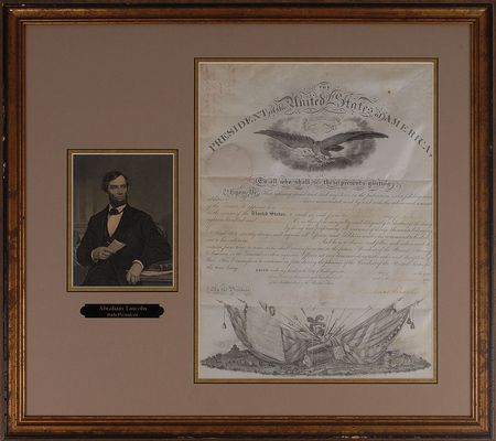 Lot #36 Abraham Lincoln: Wartime appointment for a captain in the 19th Infantry Regiment - Image 1