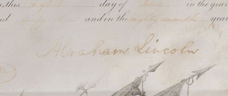 Lot #36 Abraham Lincoln: Wartime appointment for a captain in the 19th Infantry Regiment - Image 2