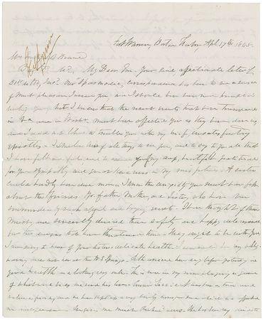 Lot #404 Edward Johnson: ?He had no aid or sympathy from honorable men of the South?They are not assassins and not the allies of assassins? - Image 1