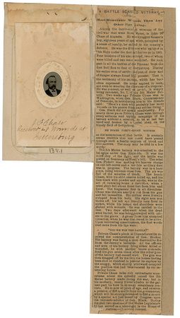 Lot #394 John F. Chase Tintype and Calling Card - Image 1