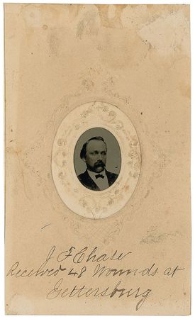 Lot #394 John F. Chase Tintype and Calling Card - Image 4